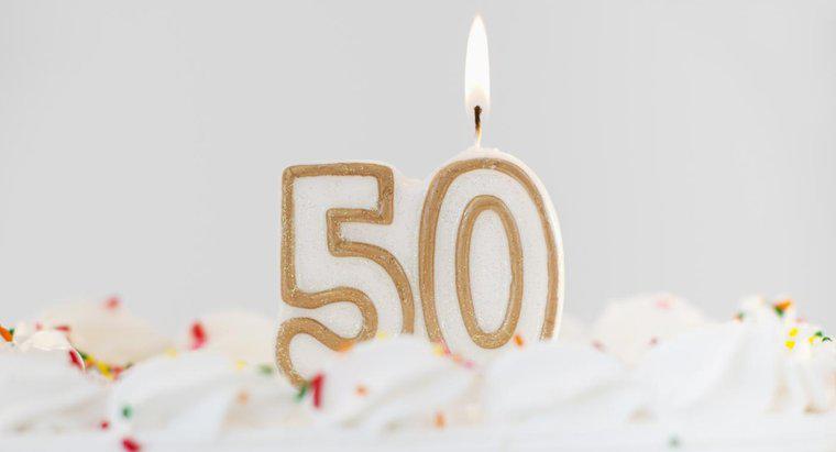 Quelles sont les idées pour célébrer un 50e anniversaire?