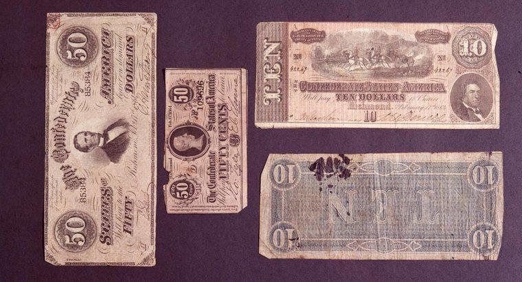 Quelle est la valeur de l'argent confédéré ?