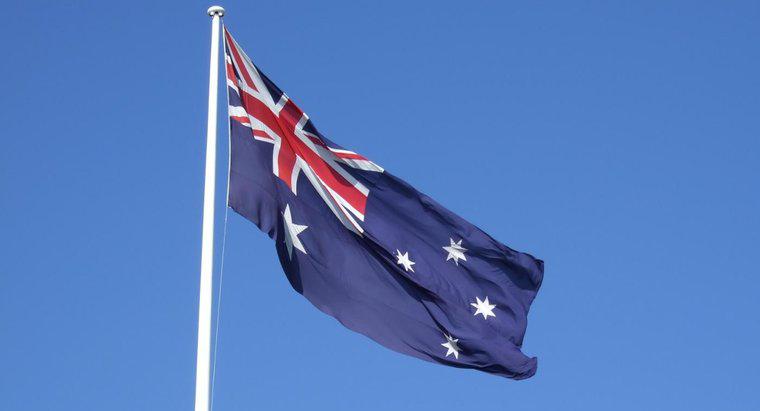 Que représente le drapeau australien ?