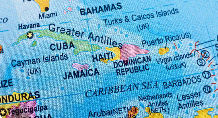 Combien de pays se trouvent dans les Caraïbes ?