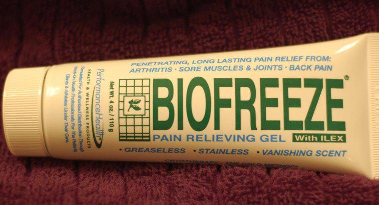 Quels sont les effets secondaires de Biofreeze ?