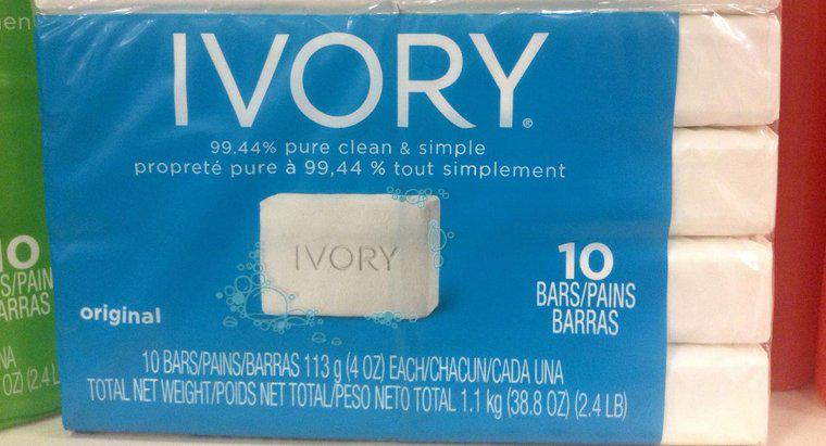 Quels sont les ingrédients du savon ivoire ?