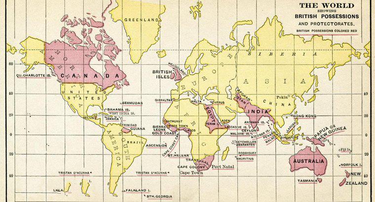 Quels étaient les pays de l'Empire britannique ?