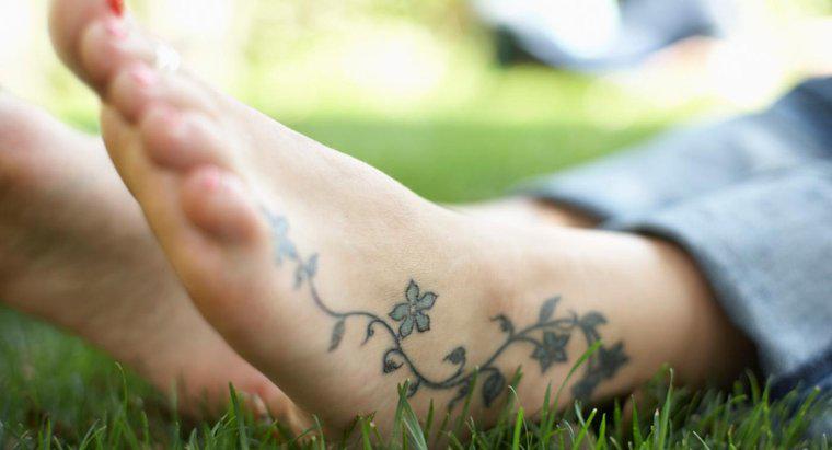 Combien de temps durent les tatouages ​​​​de pied?