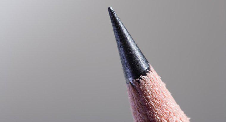 De quel matériau est faite la mine à l'intérieur d'un crayon ?