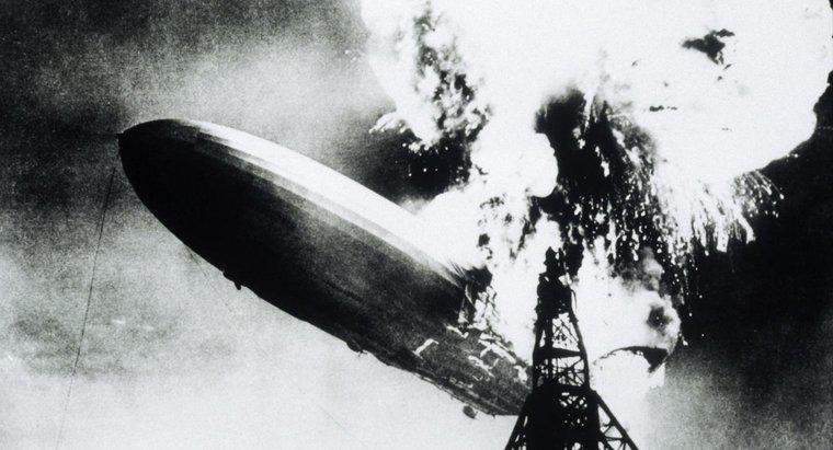 Quel gaz a été utilisé lors de la catastrophe de Hindenburg ?