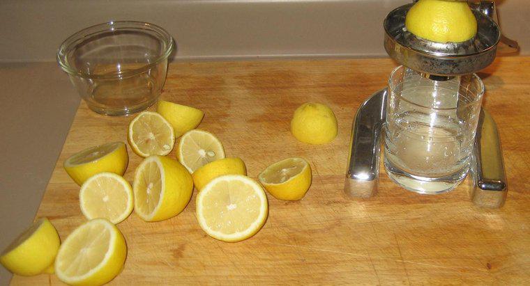 Quelle est la formule chimique du jus de citron ?
