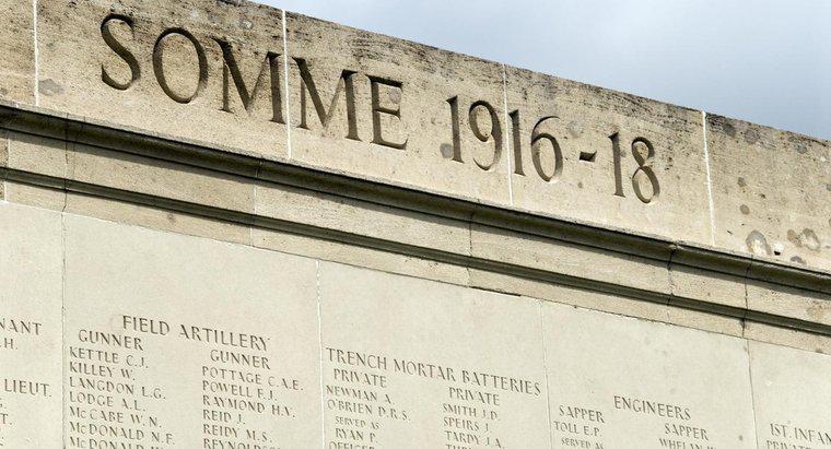 Combien de personnes sont mortes dans la bataille de la Somme ?